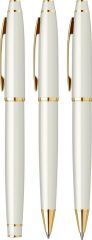 Scrikss 35 3'lü Set Beyaz Altın Dolma Kalem+Tükenmez Kalem+Versatil Kalem İsme Özel Hediyelik Kalem