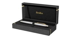 Scrikss 35 Gold Krom Dolma Kalem Kutulu Kişiye Özel Hediyelik Kalem
