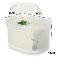 Moon Star Peynir Saklama Kabı Süzgeçli Hava Sızdırmaz 1,8 Litre MID-201