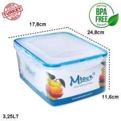 Moonstar Mlock 3,25 Litre Hava Sızdırmaz Kilitli Kap ML-162