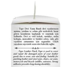 Deri Yaması Kendinden Güçlü Yapışkanlı Kolay Uygulanır Su Geçirmez 10cmX1,5 Metre-Koyu Gri