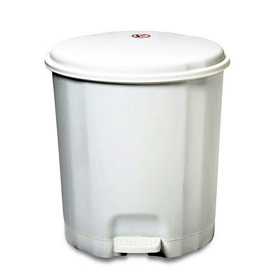 Motek Elit Pedallı Plastik Çöp Kovası İç Kovalı 12 LT Beyaz