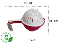 Moonstar Küvetli Süzgeç Pratik Çift Yönlü Süzgeç-CLB-355-FUŞYA+BEYAZ