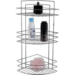 Banyo Köşe Rafı 3 Gözlü Paslanmaz - 690