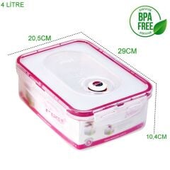 Moon Star Vakumlu hava geçirmez saklama kabı 4 LT+Pompa-MVAC194