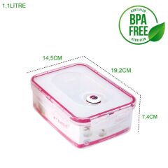 Moon Star Vakumlu hava geçirmez saklama kabı 1,10 LT+Pompa-MVAC181