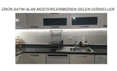 Geseus Home Borulu Askılı Bardaklık Tabaklık Bulaşıklık Mat Siyah KB013S