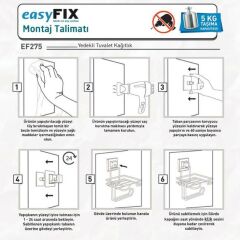 Geseus Home Yapışkanlı Yedekli Tuvalet Kağıtlık EF275