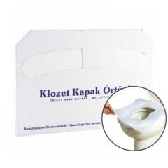 Klozet Kapak Örtüsü+Palex Klozet Kapak Örtü Dispenseri Beyaz İkili Set