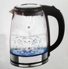 Crown Cam Kettle Elektrikli Su Isıtıcı Cam Gövdeli Led Aydınlatmalı 1500W 1,8 Lt