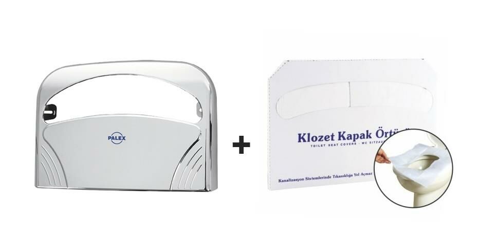 Palex Kromajlı Klozet Kapak dispenseri+Hijyenik örtü 250Ad