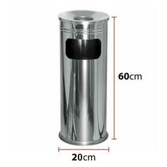 Palex Kolon Küllük Çöp Kovası Paslanmaz 20x60 2NO