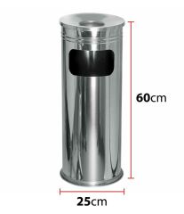 Palex Kolon Küllük Çöp Kovası Paslanmaz 25x60 NO3