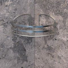 Geseus Banyo Köşe Rafı İnox 304 Kalite Çelik 15 Yıl Garanti-BK081-SS
