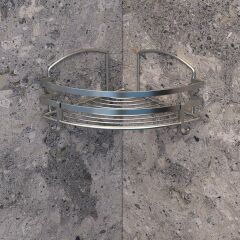 Geseus Banyo Köşe Rafı İnox 304 Kalite Çelik 15 Yıl Garanti-BK081-SS