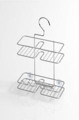 Geseus Duş Borusuna Asılabilir Kancalı Banyo Rafı Krom BK067