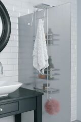 Geseus Üç Katlı Asmalı Banyo Duş Rafı Krom LM580