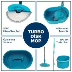 Motek Yeni Nesil Pratik Turbo Disk Mop Temizlik Seti