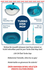 Motek Yeni Nesil Pratik Turbo Disk Mop Temizlik Seti