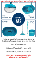 Motek Yeni Nesil Pratik Turbo Disk Mop Temizlik Seti