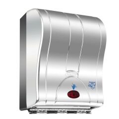 Prestij Otomatik Havlu Dispenseri Fotoselli Sensörlü Kağıt Havlu Makinesi 21cm Krom kaplama