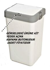 Motek Çamaşır Sepeti Yedek Açma Kapama Butonu 40LT 80LT Tümüne Uyumlu Buton-1Ad