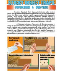 Yapışkanlı Fosforlu Sinek Kapanı 21.5x12.5cm-10Ad