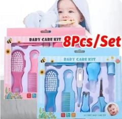 Bebek Bakım Seti Yeni Doğan Bakım Seti Ateş Ölçerli Bebek Hijyen Seti 8 Parça