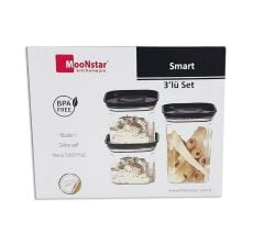 Moonstar smart üçlü saklama kabı hava sızdırmaz-SM-SET