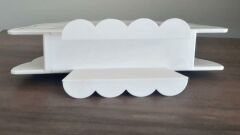 Masa Üstü Melamin Peçetelik Gül Desenli Krem-5 Adet