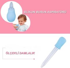Bebek Bakım Seti Yeni Doğan Ateş Ölçerli Bebek Hijyen Seti 8 Parça-Pembe