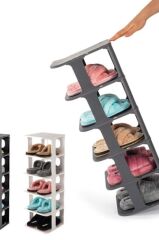 Lüx Ayakkabılık Düzenleyici Organizer 5 Katlı Portatif Üste ve Yana Kombin Seçenekli