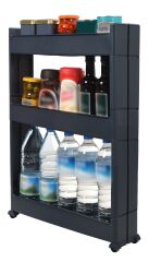 Motek Çok Amaçlı Tekerlekli Mutfak, Banyo Rafı Organizer SR-03