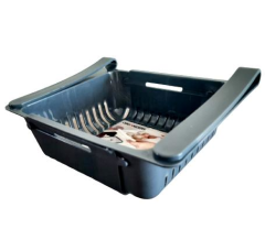 Buzdolabı Organizeri Boyu Ayarlanabilir Düzenleyici-Antrasit Siyah-8125