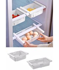 Buzdolabı Organizeri Boyu Ayarlanabilir Düzenleyici-Antrasit Siyah-8125