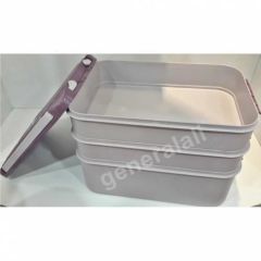 Moonstar Modüler Taşıma Kabı Piknik sepeti Çokamaçlı 28LT KAPAK BEYAZ GÖVDE TRANSPARAN