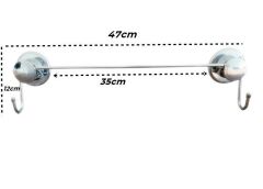 Havluluk Askılık Krom Vidasız Kendinden Yapışkanlı-826