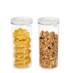 Moonstar Hava Sızdırmaz Kilitli Silindir Kavanoz 2 X1300 ML BPA FREE-JARSET2