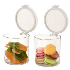 Moonstar Hava Sızdırmaz Kilitli Silindir Kavanoz 2 X 650 ML BPA FREE-JARSET