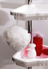 Primanova Dört Gözlü Banyo Köşe Rafı Vidasız Montaj N17