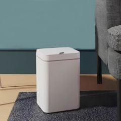 Sensörlü Otomatik Plastik Çöp Kovası 12 Litre-Beyaz Yerli Üretim