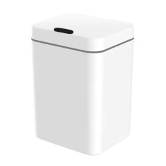 Sensörlü Otomatik Plastik Çöp Kovası 12 Litre-Beyaz Yerli Üretim