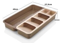 Çekmece İçi Kaşıklık 5 Gözlü Çatal Bıçak Organızer -1169-05