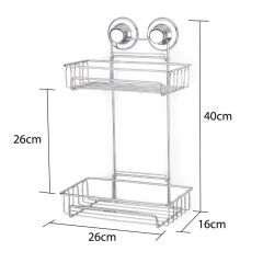 Geseus Va kumlu Banyo Duş Sabunluk Rafı Şampuanlık Delme Vida Matkap Yok! Krom-DM242K