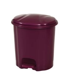 Motek Elit Pedallı Plastik Çöp Kovası İç Kovalıı 22 Lt-Mürdüm