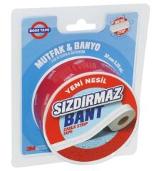 3M Su Sızdırmaz Bant Mutfak Lavabo Pencere Tezgah Sızdırmazlık Bandı 38mmX3,35 MT-1Adet