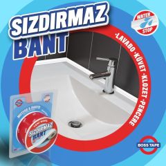 3M Su Sızdırmaz Bant Mutfak Lavabo Pencere Tezgah Sızdırmazlık Bandı 38mmX3,35 MT-1Adet