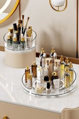 Geseus Makyaj Düzenleyici Organizer 360° Dönebilen Makyaj Standı Şeffaf