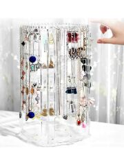 Takı Düzenleyici Organizer 360° Dönebilen Toka Küpe Düzenleme Standı Şeffaf