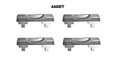 Motek Çamaşır Sepeti Yedek Açma Kapama Buton,Düğme 40LT-80LT 4 Adet